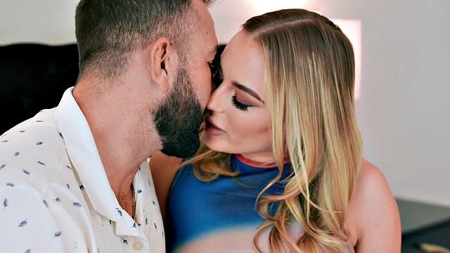 Sexual babe gets doggystyled by BF in her tight pussy