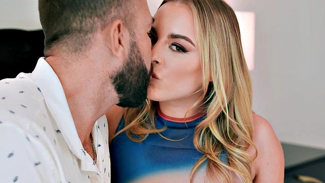 Sexual babe gets doggystyled by BF in her tight pussy