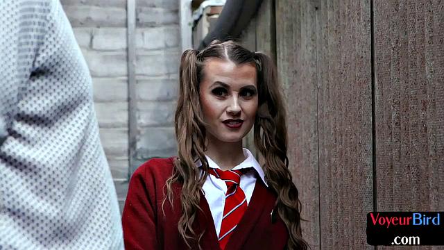 CFNM college voyeur teasing teacher after class