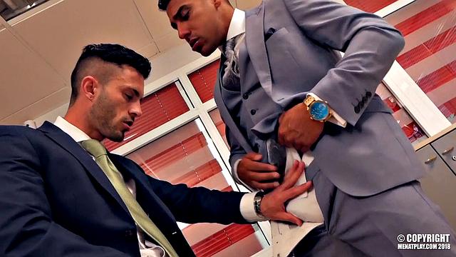 He wanted a handshake but got a full-on office hookup instead