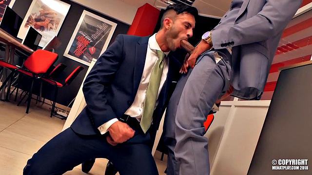 He wanted a handshake but got a full-on office hookup instead