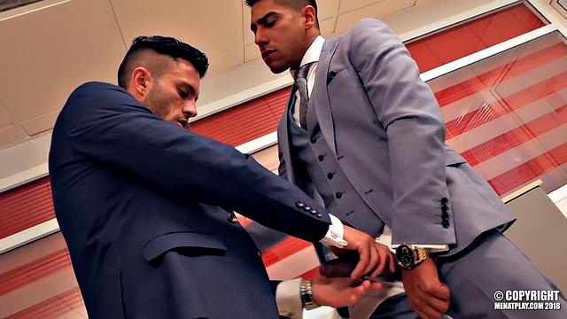 He wanted a handshake but got a full-on office hookup instead