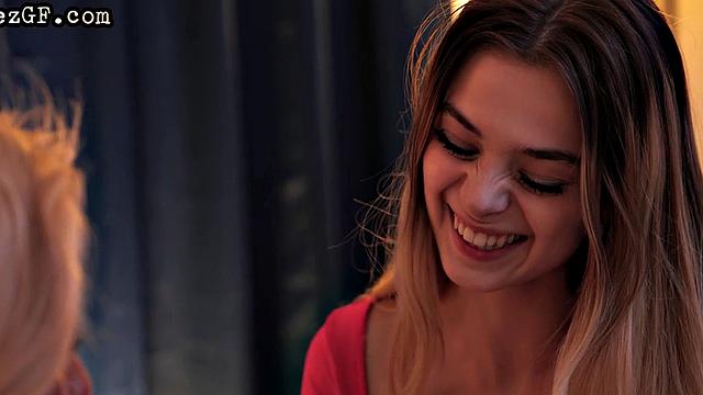 Lesbo babe facesitting on MILF in hot affair