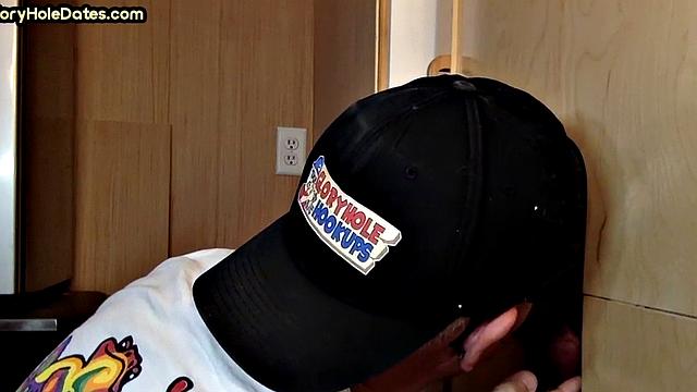 Homemade gloryhole dad sucks penis till cum in mouth