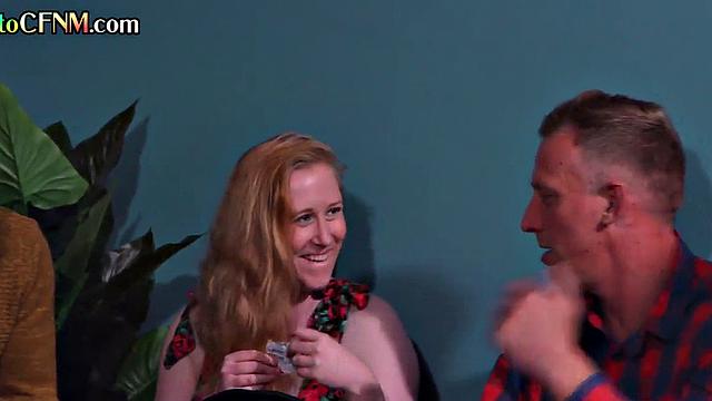 CFNM British amateur babe fucked in front of voyeurs
