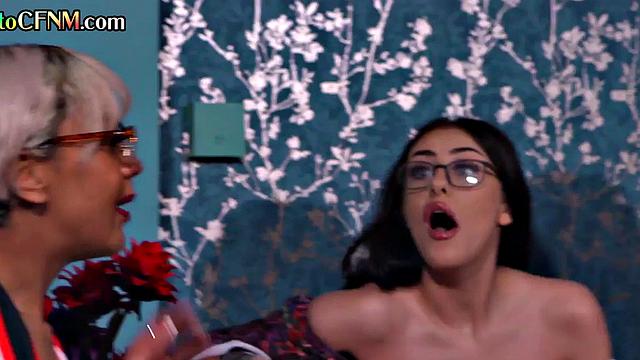 CFNM British amateur babe fucked in front of voyeurs