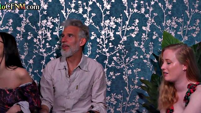 CFNM British amateur babe fucked in front of voyeurs