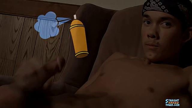 Straight Guy Caught Masturbating - Surprise