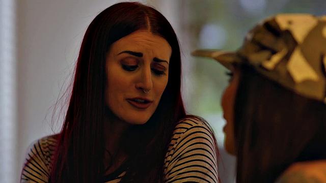 Lesbian tattooed MILFs enjoy rimming sex in the bath