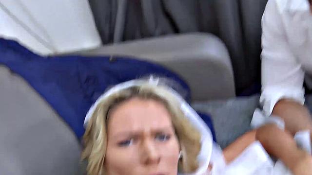 DEBT4k. Big debt is why the girl is fucked in the groom's presence