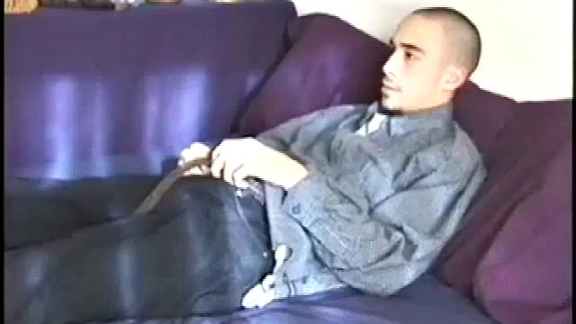 Mario's girlfriend blew him off, so he wants to jack off. For a skinny boy, Mario has a nice fat cock. Unexpectedly, Mario finger fucks himself while continuing to jack off.