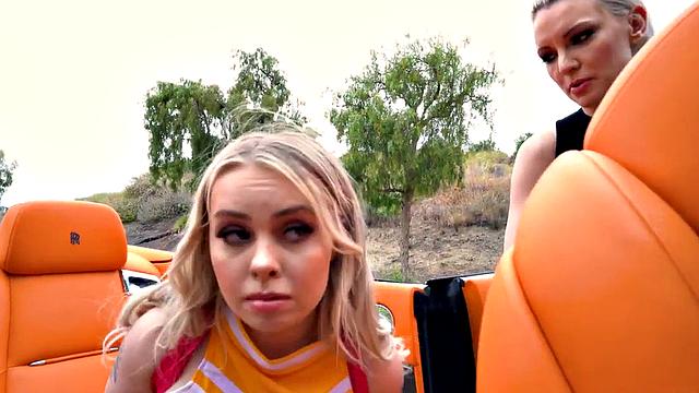 Anal loving blondes banged with dildo