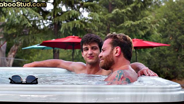 Kinky stud barebacked by inked stepcousin alone