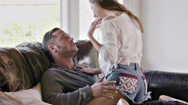 Little Fib and Big Fun go wild with deepthroating, cowgirl, kissing, and side fucking