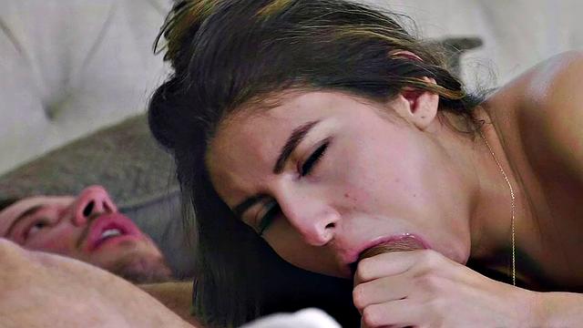 Little Fib and Big Fun go wild with deepthroating, cowgirl, kissing, and side fucking