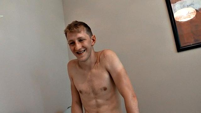 Real straight guy cumming on stranger