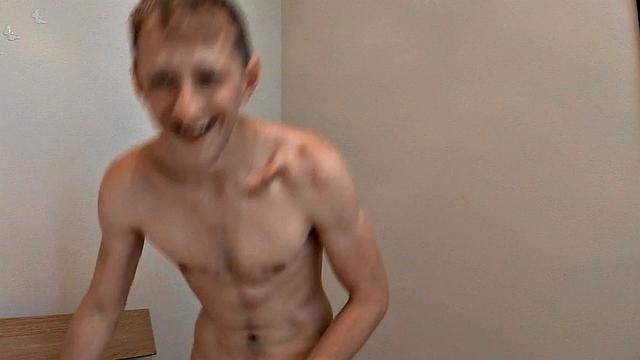 Real straight guy cumming on stranger