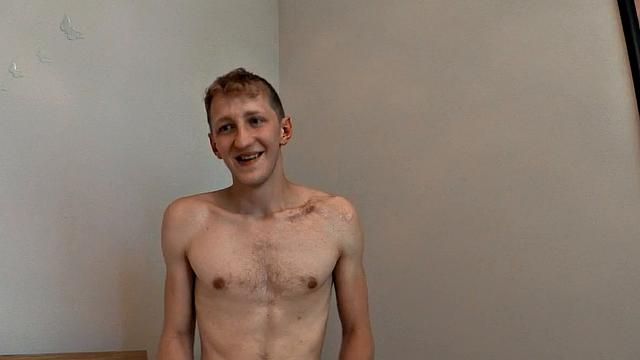 Real straight guy cumming on stranger