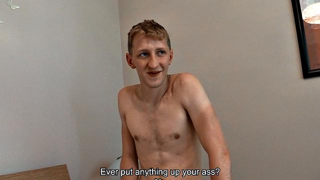 Real straight guy cumming on stranger