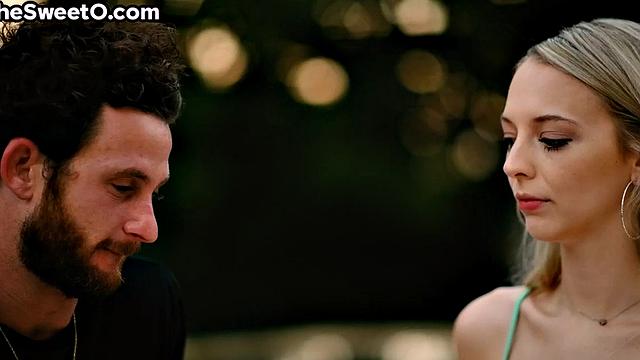 Petite babe pussylicked while sucking cock in 69 pose