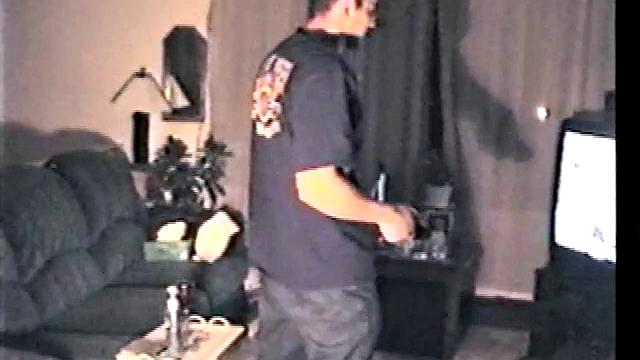 Catching Zack Stroking