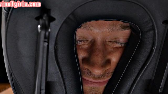 Busty Trans Masseuse with Tattoos Rides Guy's Cock Bareback