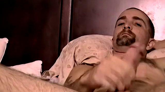 joe shows off his hard cock-delivery guaranteed, satisfaction still pending