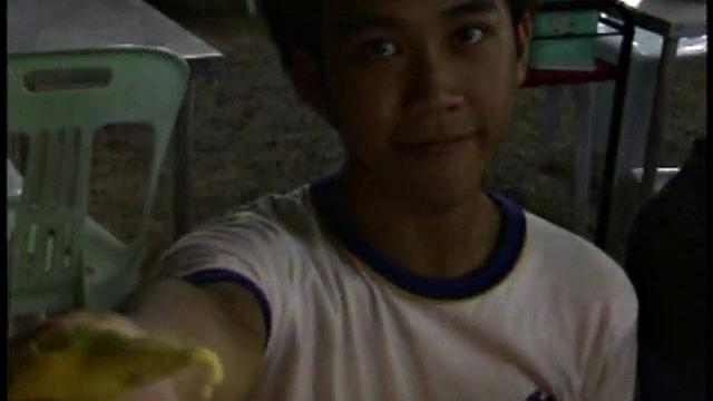 Hairy skinny Asian sucks before for cumshot