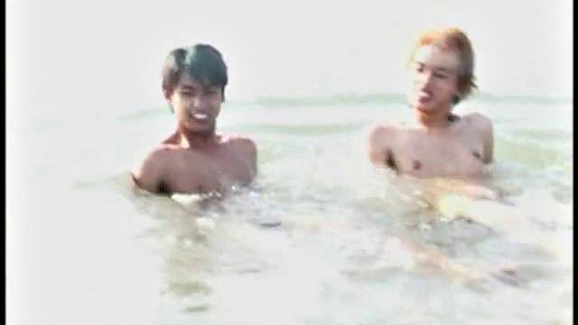 Hairy skinny Asian sucks before for cumshot