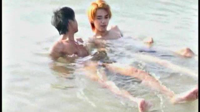 Hairy skinny Asian sucks before for cumshot