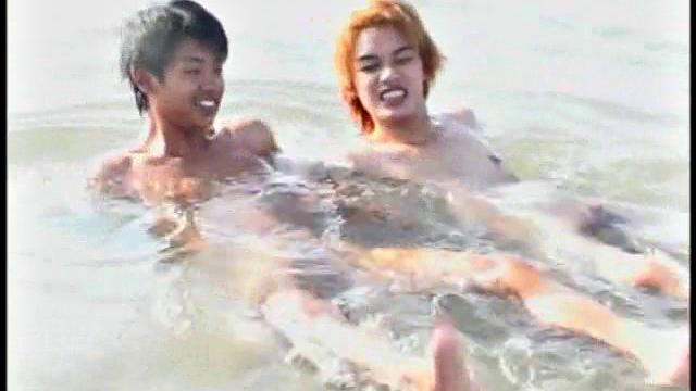 Hairy skinny Asian sucks before for cumshot