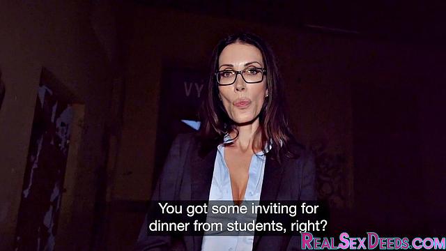 Real amateur teacher fucks a stranger POV