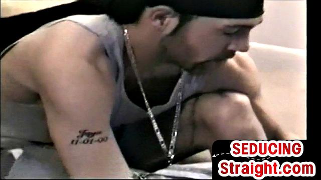 Hairy guy with a hot ass sucks off his straight friend in a homemade video