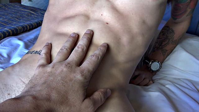 watch this sexy latino man get seduced during a hot photoshoot and take raw cock