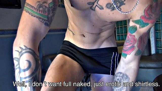 watch this sexy latino man get seduced during a hot photoshoot and take raw cock
