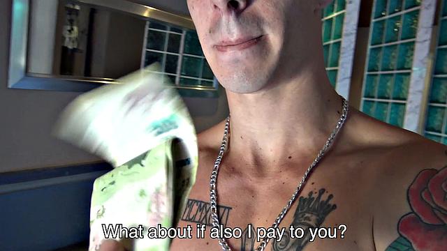 watch this sexy latino man get seduced during a hot photoshoot and take raw cock