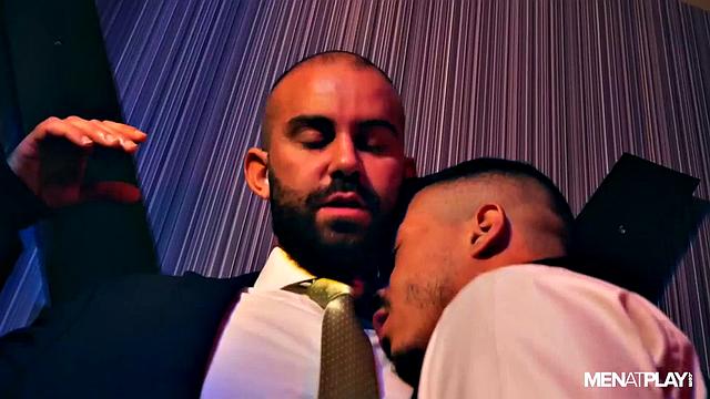 intense gay office game turns into wild fuck session