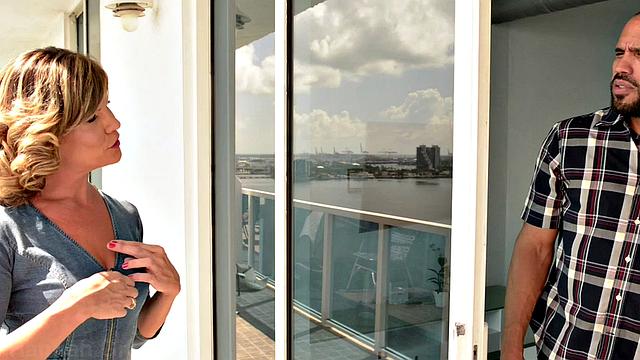 This apartment has a view of Hannah sucking