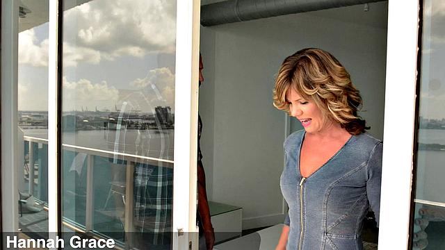 This apartment has a view of Hannah sucking