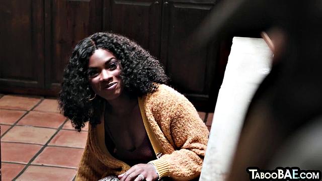 Busty blonde sidefucked by BBC lover