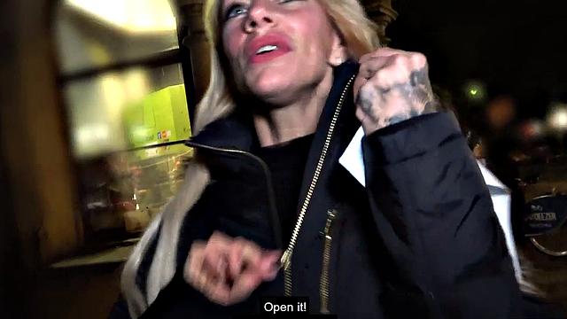 Real tattooed and busty German MILF fucked on sex date