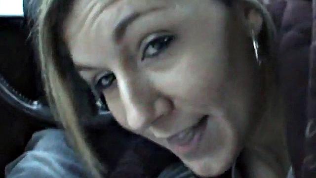 Public teen sucking on hard cock