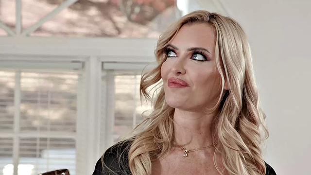 Busty Blonde MILF Cucks Husband With The Milkman After Catching Her Masturbating