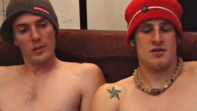 Torque and Curtis Glendale work up nice bulges, as they get comfortable. When Curtis is down to his boxers, Torque strips them off before taking his cock into his mouth.