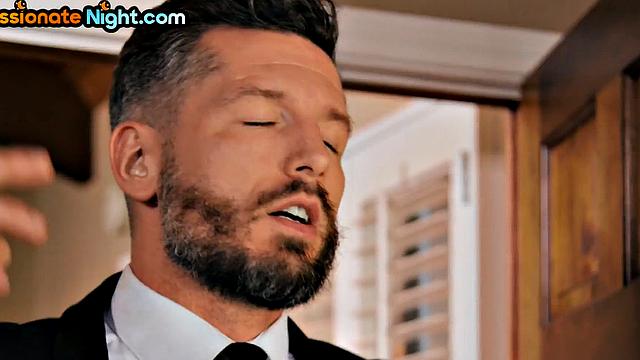 Glamorous diva gets facialized and pussyrammed