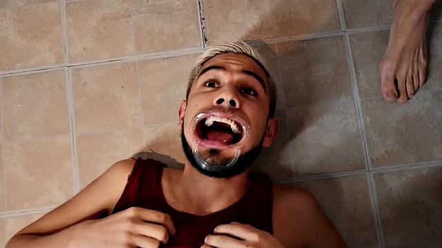 Dirty nympho gay barebacked by stud in doggystyle