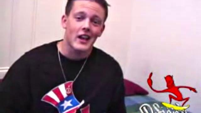 This straight boy gets naked on his back and covers his cock with lube. Talking to tease us, as he jerks off, the young man edges himself several times and then releases his cum load.