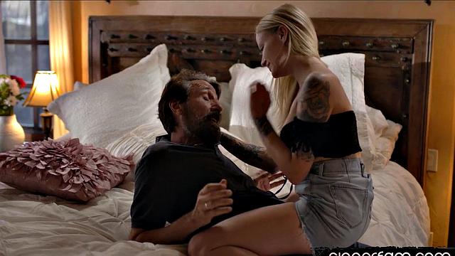 Petite stepdaughter humped by stepdad after deepthroat