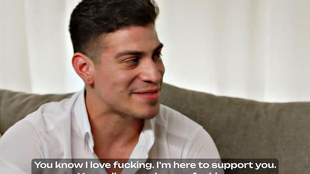 The lewd Miss Jackpal's son, a platinum-blonde with phat mammaries, is banged by 2 rigid cocks, proving her lust for savage XXX action.