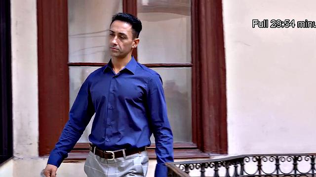 STUCK4K. Cock can't be controlled when friend sees Latina's amazing butt